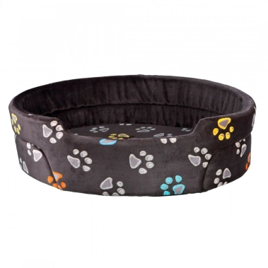 Лежак Trixie Jimmy для собак, з лапками, з пінопластовою підкладкою, сіро-коричневий плюш, 55×45 см (37032) - цена, характеристики, отзывы, рассрочка, фото 1