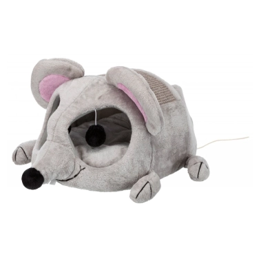 Домик Trixie Lukas для кошек, с когтеточкой, серый, 35×33×65 см (36290) - цена, характеристики, отзывы, рассрочка, фото 1