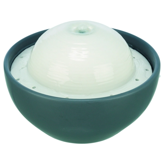 Фонтан Trixie Vital Dome для собак, керамічний, 1.5 л, сіро-білий, 20×10×20 см (24448)