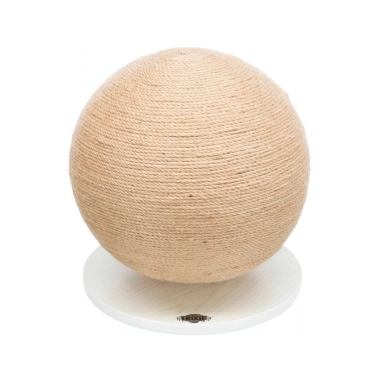Кігтеточка Trixie М'яч для кішок, МДФ/джут, бежева, 29×31 см (43721) - цена, характеристики, отзывы, рассрочка, фото 1