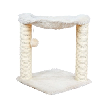 Когтеточка-комплекс Trixie Baza для кошек, с игрушкой на верёвочке, сизаль/плюш, бежевая, 41×41×50 см (44541) - цена, характеристики, отзывы, рассрочка, фото 1