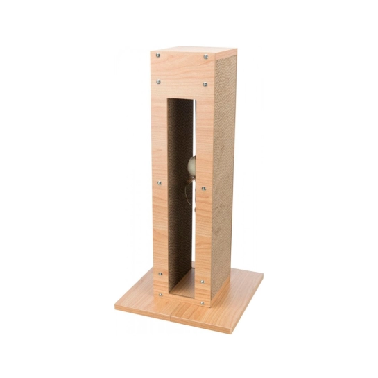 Кігтеточка-стовпчик Trixie для кішок, з іграшкою на мотузку і котячою м