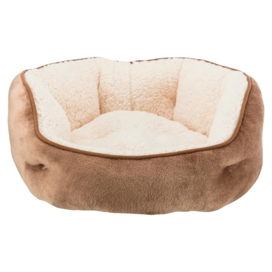 Лежак Trixie Othello для собак, з наповнювачем з флісу, коричневий плюш, 60 см (37842)