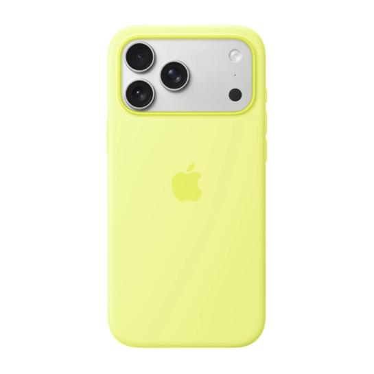 Чохол iPhone 17 Pro Max Silicone Case with MagSafe – Neon Yellow (MGFM4ZM/A)