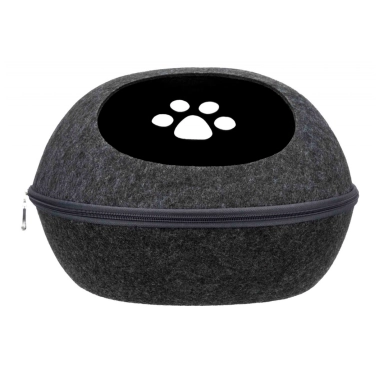 Будиночок Trixie Liva, для собак, фетр брудовідштовхувальний, сірий, 40×24×47 см (36319) - цена, характеристики, отзывы, рассрочка, фото 1