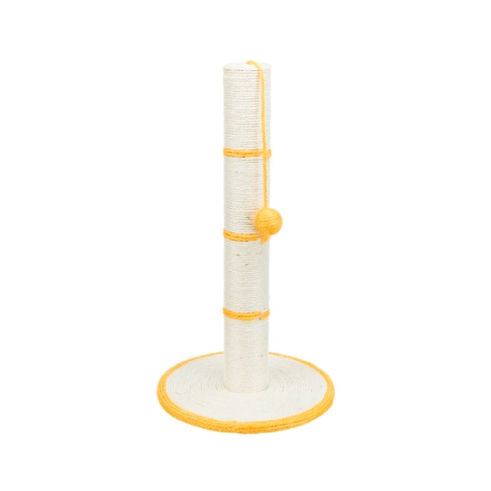 Когтеточка-столбик Trixie, для кошек, с игрушкой на верёвке, сизаль, 35×62 см (4310)