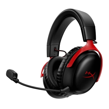 Ігрова гарнітура HyperX Cloud III Wireless Black/Red (77Z46AA) - цена, характеристики, отзывы, рассрочка, фото 1