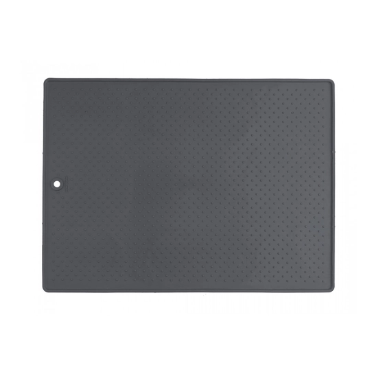 Килимок антиковзкий DEXAS Grip Mat під миски середній 33х48 см Сірий (PW900432)