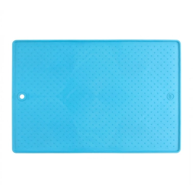 Килимок антиковзкий DEXAS Grip Mat під миски великий 60х43 см Блакитний (PW9502194) - цена, характеристики, отзывы, рассрочка, фото 1