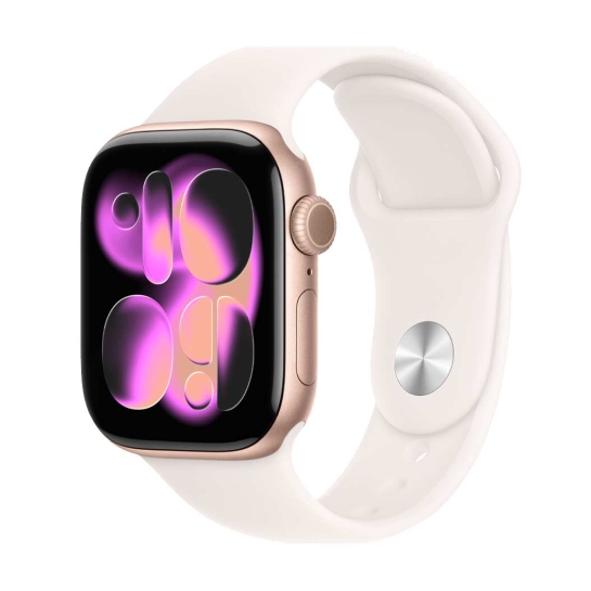 Смарт-часы Apple Watch Series 11 GPS + Cellular 42mm Aluminium Rose Gold Case with Light Blush Sport Band - S/M - цена, характеристики, отзывы, рассрочка, фото 1