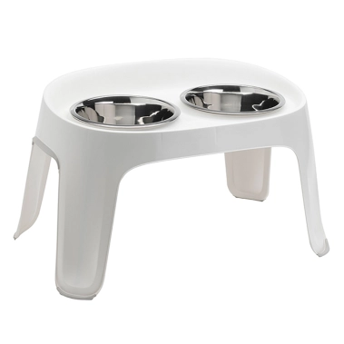 Столик с мисками Moderna Skybar для собак, белый, 29x48x20 см (AK50) - цена, характеристики, отзывы, рассрочка, фото 1