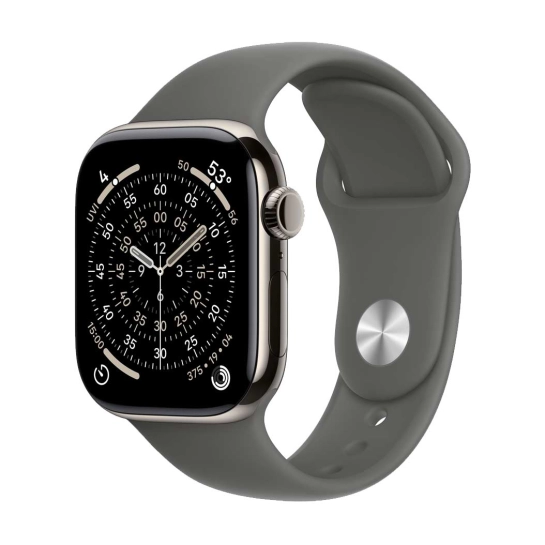 Смарт-часы Apple Watch Series 11 GPS + Cellular 42mm Natural Titanium Case w. Stone Gray Sport Band - M/L