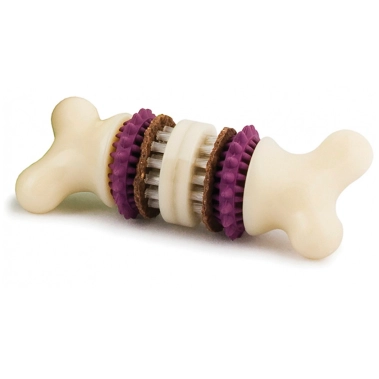Іграшка жувальна PetSafe Busy Buddy Bristle Bone з ласощами для собак, розмір M, для собак 10–22 кг (129696) - цена, характеристики, отзывы, рассрочка, фото 1