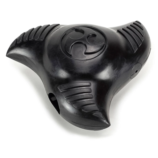 Игрушка PetSafe Squeak and Treat Ninja Star с пищалкой для собак, черный, размер L, для собак от 23 кг (NINJA-L-19)