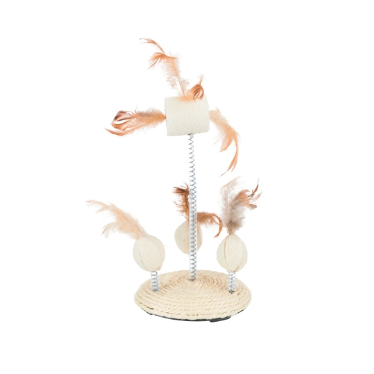 Игрушки Trixie для кошек набор на пружинках, люфа/сизаль, 15х30 см (40721)