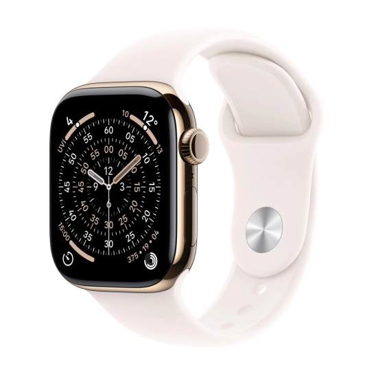 Смарт-часы Apple Watch Series 11 GPS + Cellular 42mm Gold Titanium Case with Light Blush Sport Band - M/L