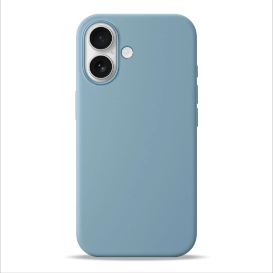 Чехол Pump Silicone Case with MagSafe for iPhone 17 Sky Blue
