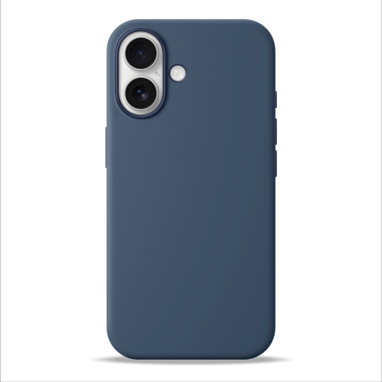 Чехол Pump Silicone Case with MagSafe for iPhone 17 Midnight Blue - цена, характеристики, отзывы, рассрочка, фото 1