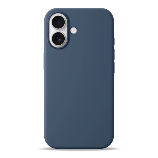 Чехол Pump Silicone Case with MagSafe for iPhone 17 Midnight Blue