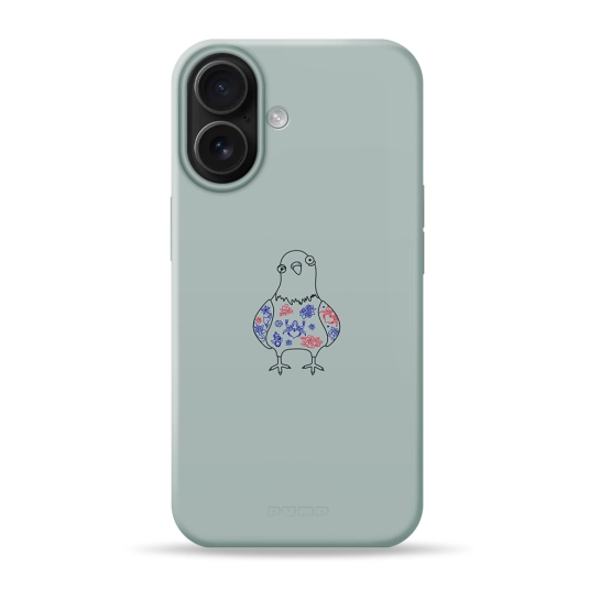Чехол Pump Silicone Minimalistic Case with MagSafe for iPhone 17 Pigeon
