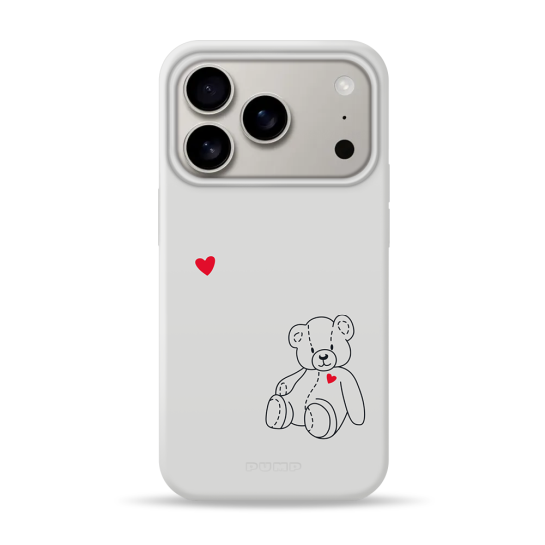 Чехол Pump Silicone Minimalistic Case with MagSafe for iPhone 17 Pro Teddy Bear - цена, характеристики, отзывы, рассрочка, фото 1