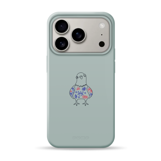 Чохол Pump Silicone Minimalistic Case with MagSafe for iPhone 17 Pro Pigeon - ціна, характеристики, відгуки, розстрочка, фото 1