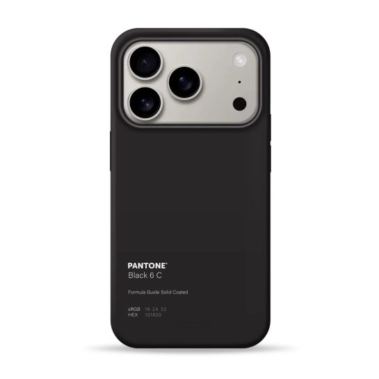 Чехол Pump Silicone Minimalistic Case with MagSafe for iPhone 17 Pro Pantone Black