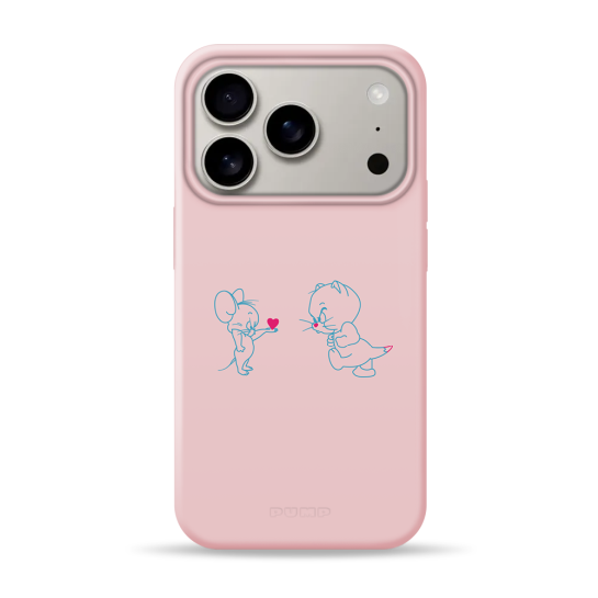 Чехол Pump Silicone Minimalistic Case with MagSafe for iPhone 17 Pro Max Tom and Jerry - цена, характеристики, отзывы, рассрочка, фото 1