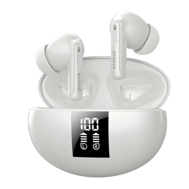 Бездротові навушники Proove Thunder Buds SE TWS with ANC (APP) White - цена, характеристики, отзывы, рассрочка, фото 1