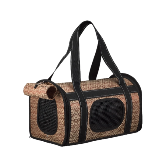 Сумка-переноска AnimAll жёсткая HJ-131 (1630), для собак и котов, шоколадная, 43х25х29 см (159323)