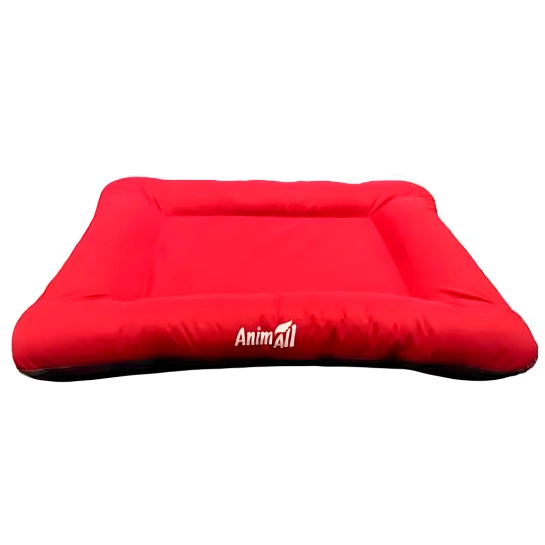 Лежак AnimAll Super Max M, для собак та котів, червоний, 80х65 см (151404)