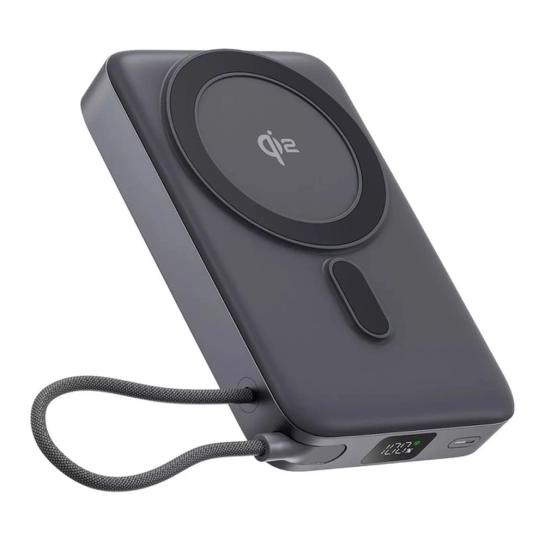 Зовнішній акумулятор Proove OverPower 35W 10000mAh Qi2 Gray