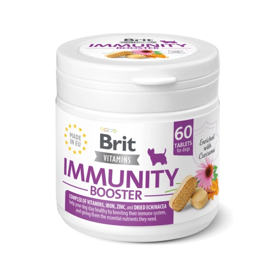 Вітаміни для собак Brit Vitamins Immunity Booster 120 g для імунітету 60 таблеток (112291)