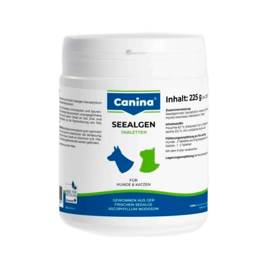 Витамины Canina Seealgen для собак и кошек, для шерсти с морскими водорослями, 225 г (220 табл) (130504 AD)