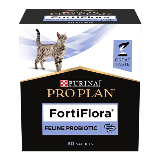 Пробиотик Purina Pro Plan FortiFlora для взрослых кошек и котят, поддержка микрофлоры ЖКТ, 30х1 г (8445290040794)
