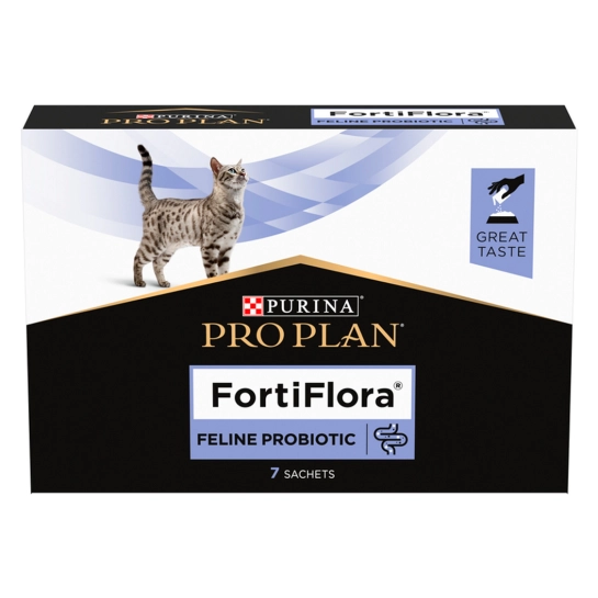 Пробиотик Purina Pro Plan FortiFlora для взрослых кошек и котят, поддержка микрофлоры ЖКТ, 7х1 г (8445290041173)