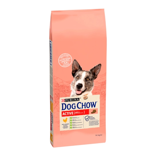Сухой корм Purina Dog Chow Active для взрослых активных и рабочих собак, с курицей, 14 кг (7613034487933)