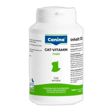 Вітаміни Canina Cat-Vitamin Tabs для кішок, вітамінний комплекс, 125 г (250 табл) (210329 AD) - цена, характеристики, отзывы, рассрочка, фото 1