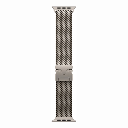 Ремінець Apple Milanese Loop Natural Titanium 49 мм Medium (MGHP4ZM/A)
