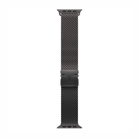 Ремінець Apple Milanese Loop Black Titanium 49 мм Medium (MGHT4ZM/A) - ціна, характеристики, відгуки, розстрочка, фото 1