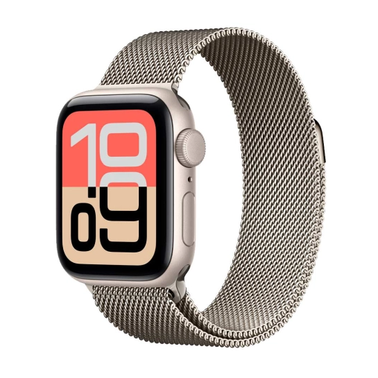 Смарт-годинник Apple Watch SE 3 GPS 40mm Aluminium Starlight Case with Natural Milanese Loop (Ідеальний)