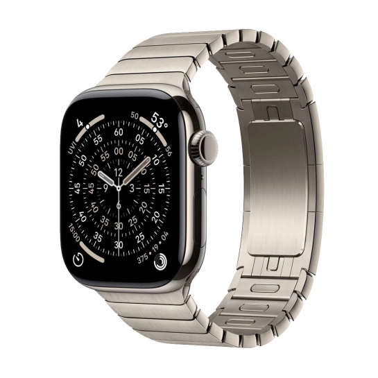 Б/У Смарт-годинник Apple Watch Series 11 GPS + LTE 42mm Natural Titanium Case w. Natural Link Bracelet (Ідеальний)