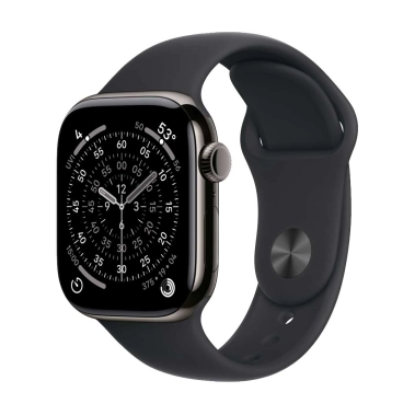 Б/У Смарт-часы Apple Watch Series 11 GPS + LTE 42mm Slate Titanium Case with Black Sport Band - S/M (Отличное) - цена, характеристики, отзывы, рассрочка, фото 1