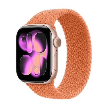 Б/У Смарт-часы Apple Watch Series 11 GPS + LTE 46mm Al. Rose Gold Case w. Turmeric Braided Solo Loop (Отличное) - цена, характеристики, отзывы, рассрочка, фото 1
