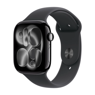 Б/У Смарт-часы Apple Watch Series 11 GPS + LTE 46mm Aluminium Jet Black Case with Black Sport Band - S/M (Отличное) - цена, характеристики, отзывы, рассрочка, фото 1