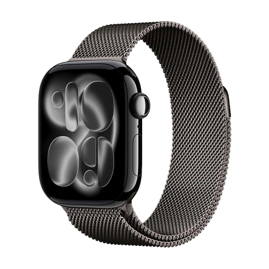 Б/У Смарт-годинник Apple Watch Series 11 GPS 42mm Al. Jet Black Case w. Slate Milanese Loop (Відмінний)
