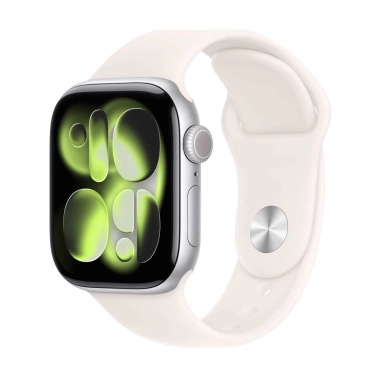 Б/У Смарт-часы Apple Watch Series 11 GPS 42mm Al. Silver Case w. Light Blush Sport Band (Отличное) - цена, характеристики, отзывы, рассрочка, фото 1