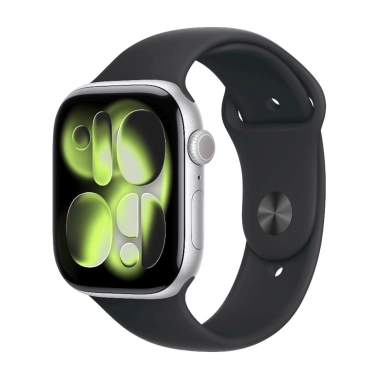 Б/У Смарт-часы Apple Watch Series 11 GPS 42mm Aluminium Space Gray Case with Black Sport Band - M/L (Отличное) - цена, характеристики, отзывы, рассрочка, фото 1