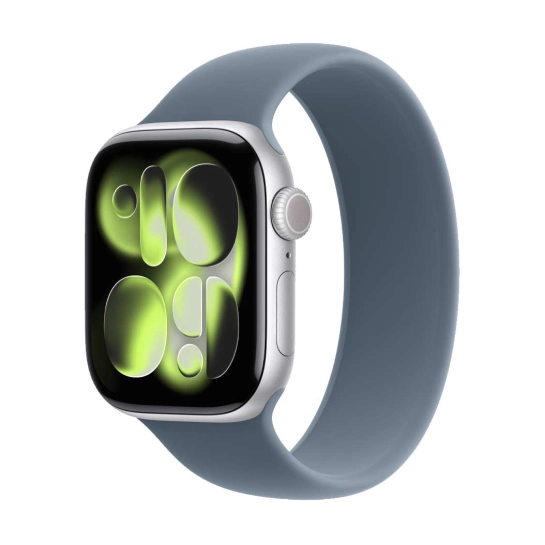 Б/У Смарт-часы Apple Watch Series 11 GPS 46mm Al. Silver Case w. Anchor Blue Solo Loop (Отличное)
