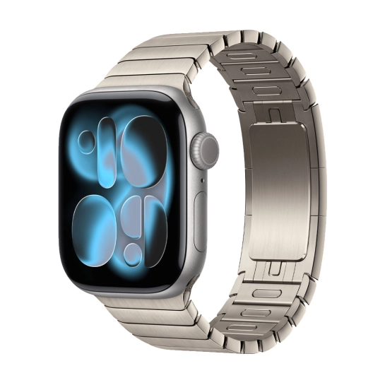 Б/У Смарт-годинник Apple Watch Series 11 GPS 46mm Al. Space Gray Case w. Natural Link Bracelet (Ідеальний)